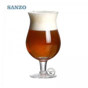 Чаши за бира Sanzo Ale Персонализирани Ръчно изработени прозрачни 6 чаши бира Peroni Чаши за бира