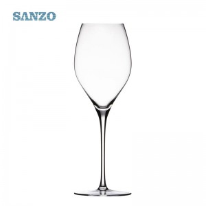 Комплект черни цветни чаши за вино SANZO, ръчно изработени без олово, кристално наклонени очила за уста, висока форма ваза