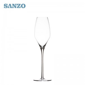 Шампанско от стъклена бутилка за шампанско от марка SANZO Флейти за шампанско от стъкло, чиста флейта за шампанско