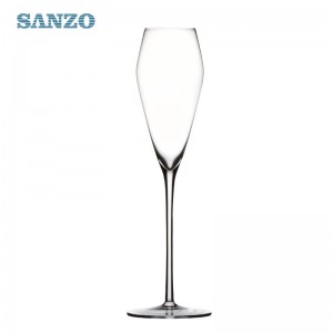 Издухано шампанско стъкло SANZO Персонализирано ръчно издухано шампанско флейти Пластмасова шампанска флейта